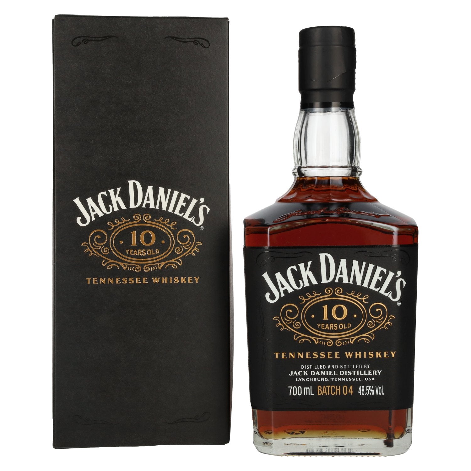 Jack Daniel's 10 Years Old Tennessee Whiskey Batch 04 48,5% Vol. 0,7l in Giftbox