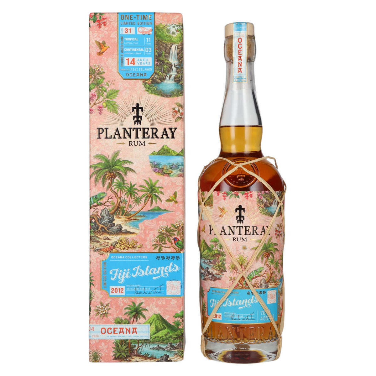 Planteray Rum FIJI ISLANDS ONE-TIME Oceana Collection Limited Edition 2012 45% Vol. 0,7l in Giftbox
