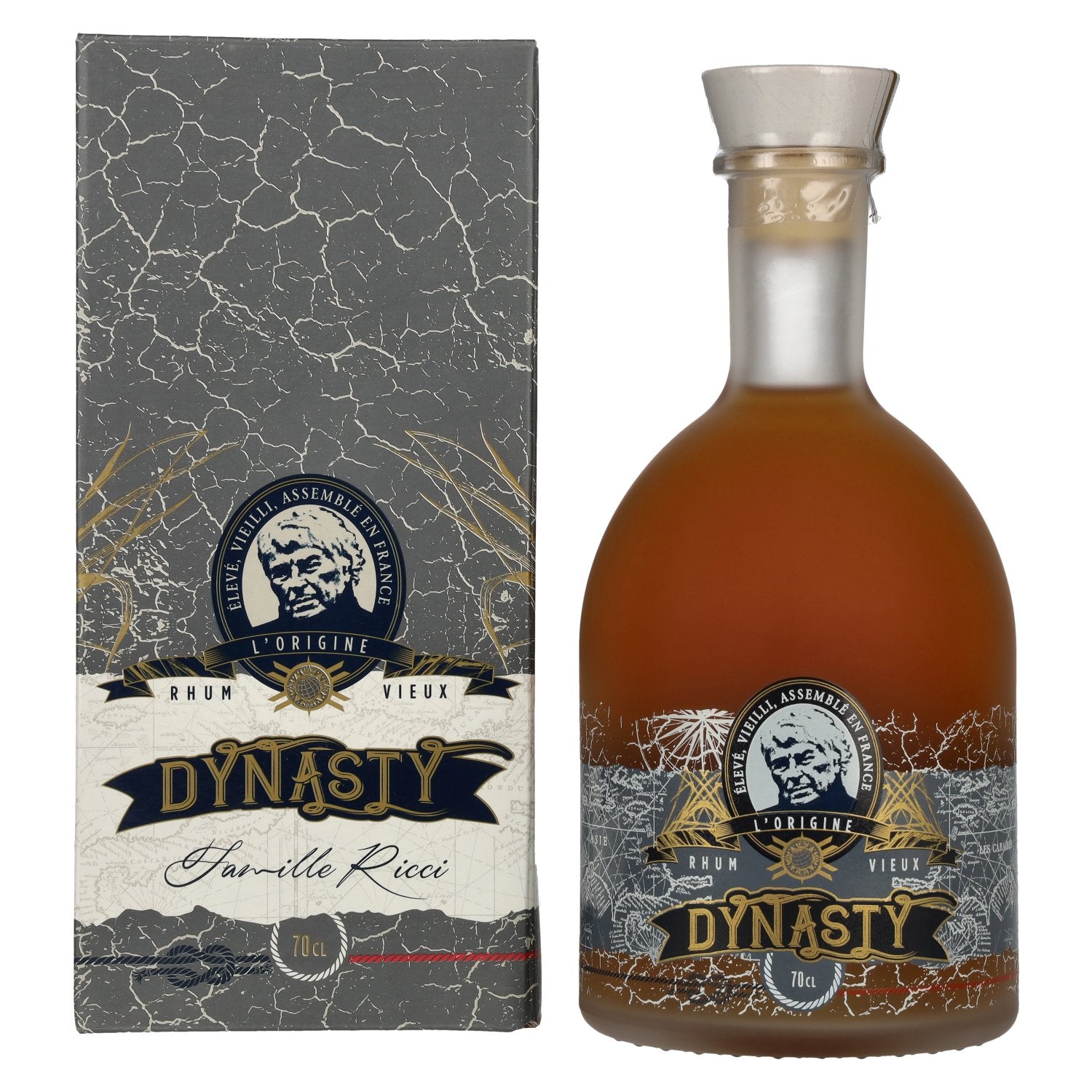 Famille Ricci DYNASTY Rhum Vieux 40% Vol. 0,7l in Giftbox