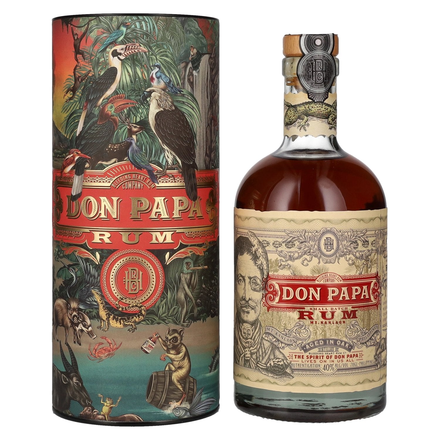 Don Papa 7 Years Old Small Batch Rum - Old Edition 40% Vol. 0,7l in Giftbox