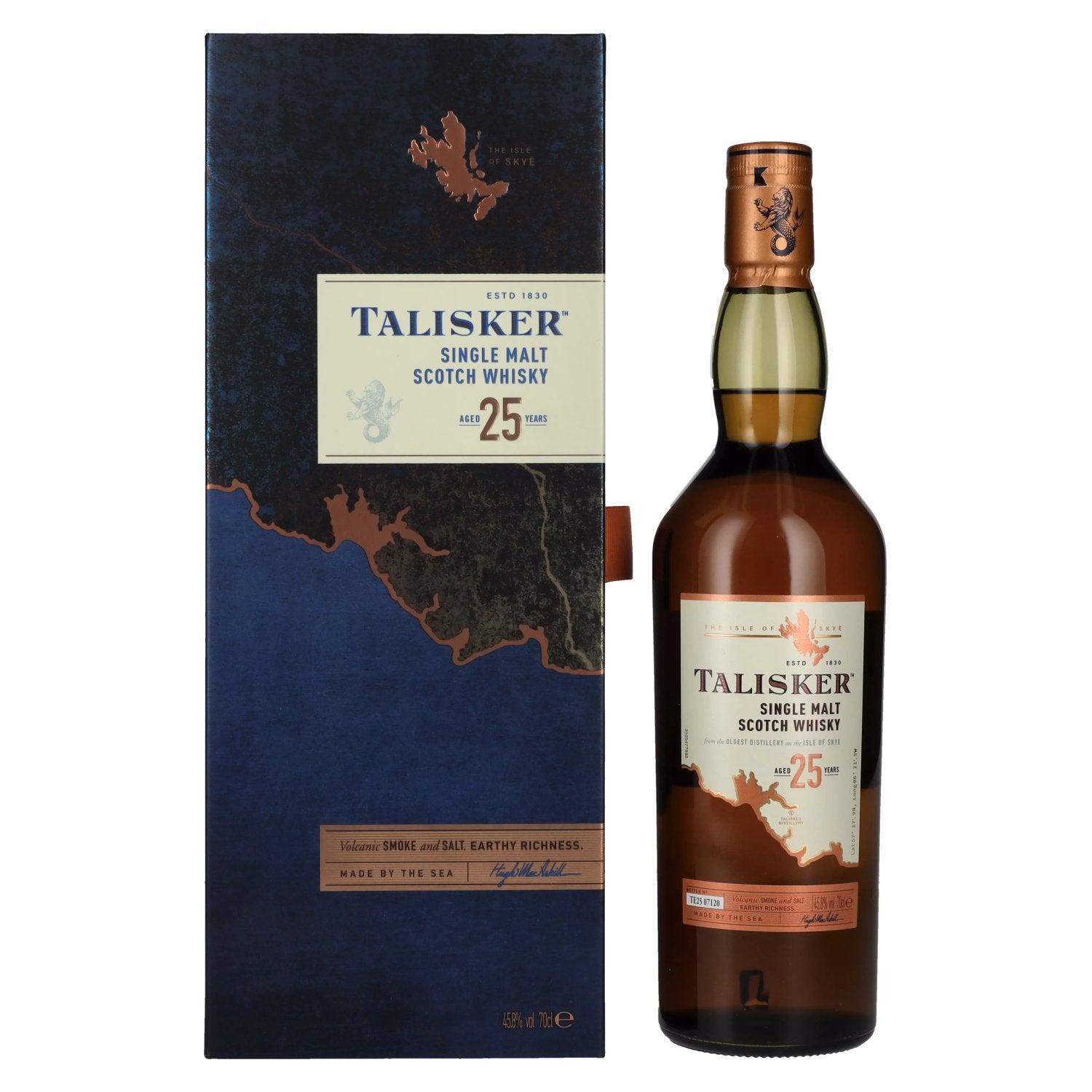 Talisker 25 Years Old Single Malt Whisky 45,8% Vol. 0,7l in Giftbox