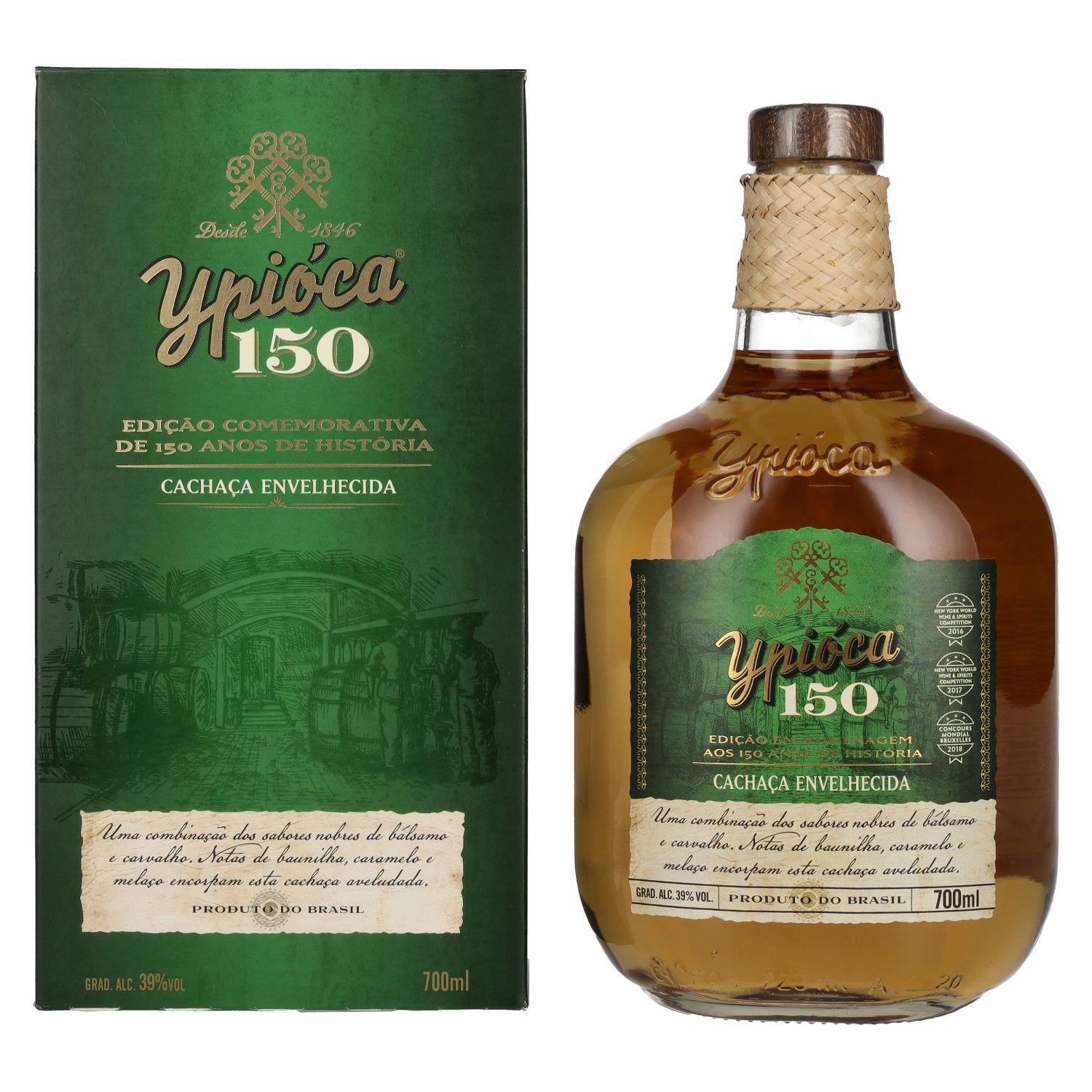 Ypioca 150 Cachaca Envelhecida Reserva Especial 39% Vol. 0,7l in Giftbox