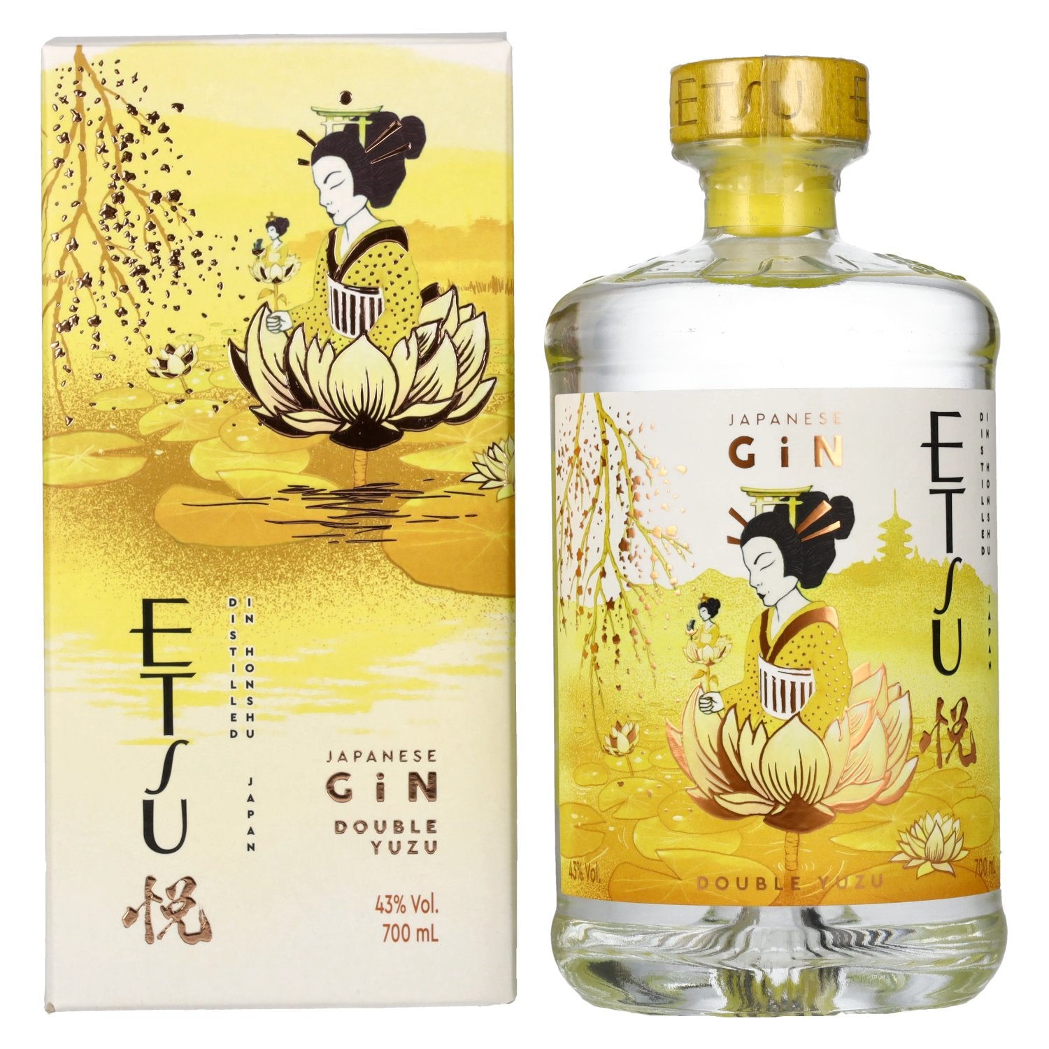 Etsu Gin DOUBLE YUZU Limited Edition 43% Vol. 0,7l in Giftbox