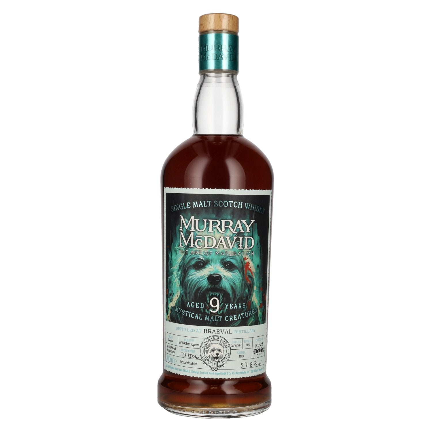 Murray McDavid 9 Years Old MYSTICAL MALT CREATURES Single Malt Scotch Whisky 57,8% Vol. 0,7l