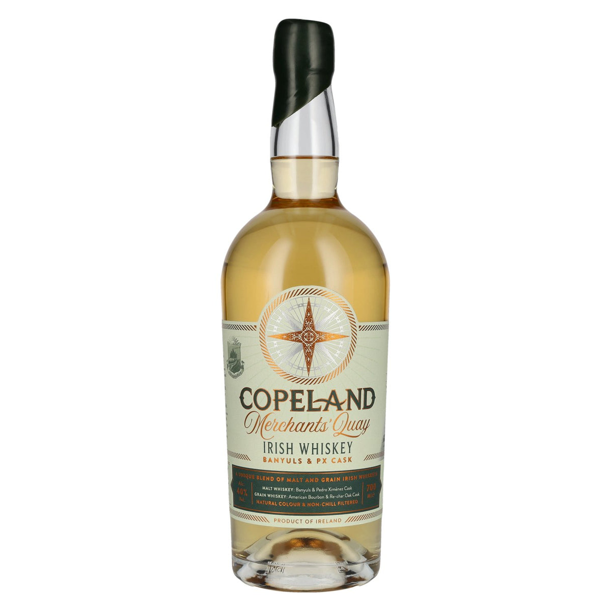 Copeland Distillery Merchant's Quay Banyuls & PX Cask Green Label Irish Whiskey 40% Vol. 0,7l