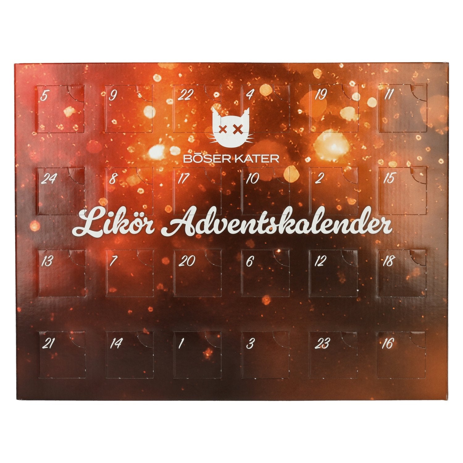 BOESER KATER Likoer Adventskalender 19,5% Vol. 24x0,025l