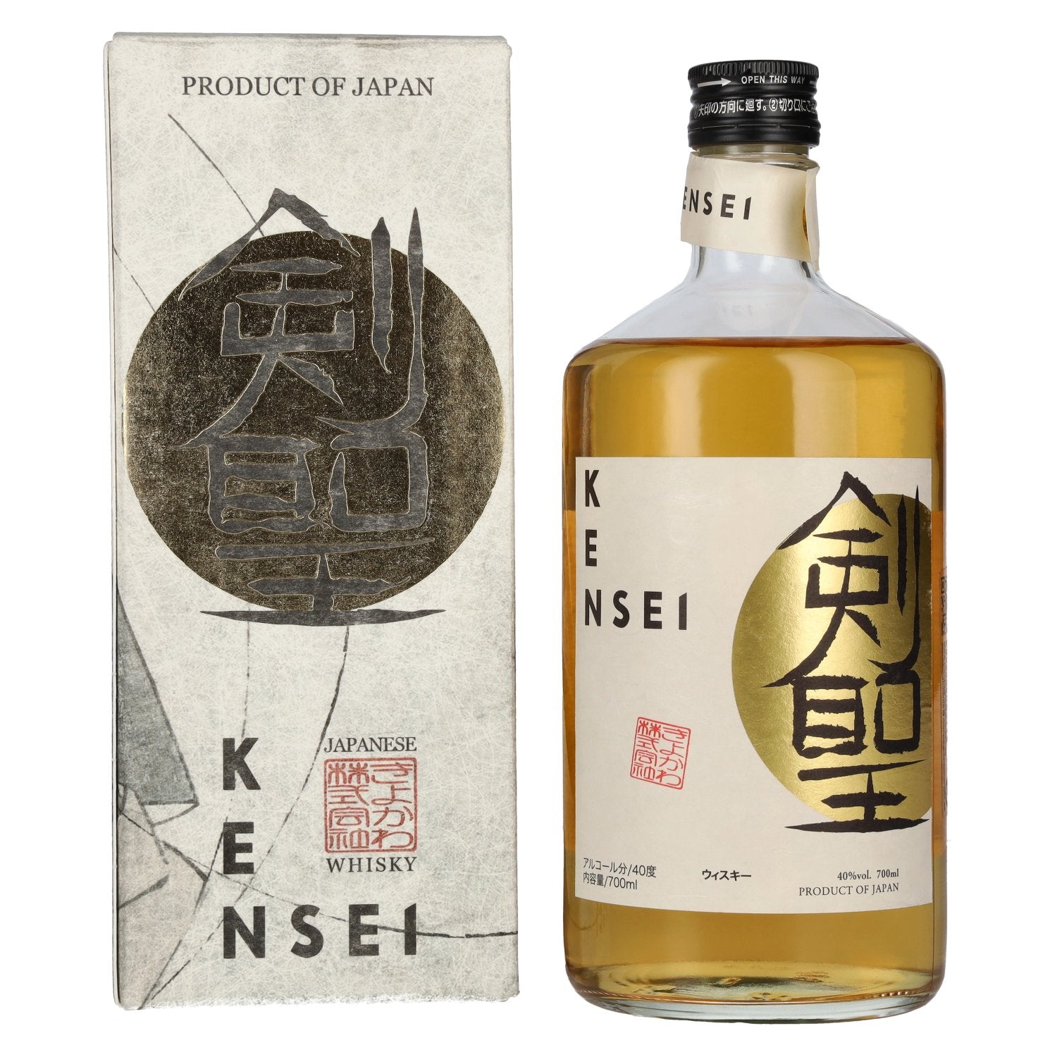 KENSEI Blended Japanese Whisky 40% Vol. 0,7l in Giftbox