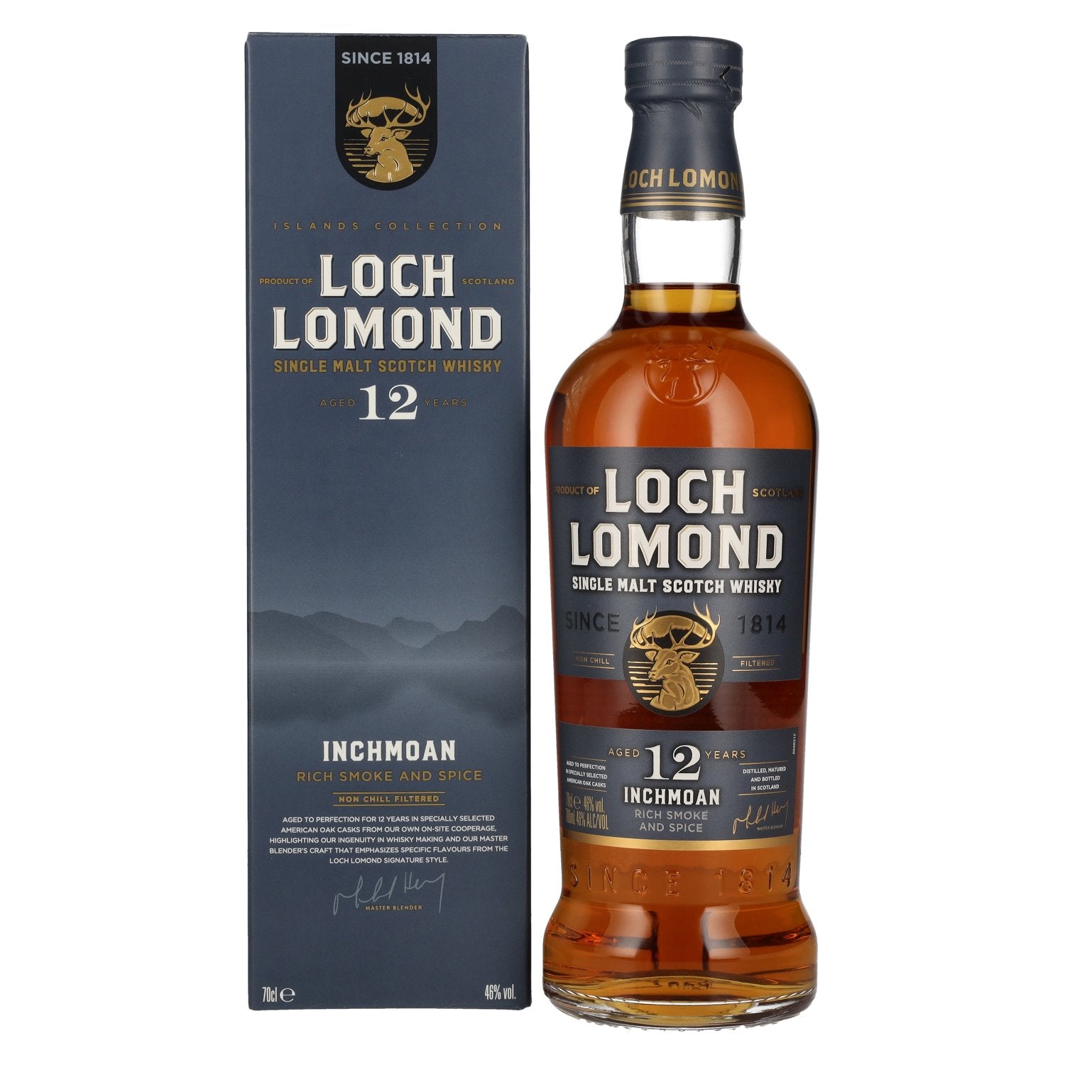 Loch Lomond Inchmoan 12 Years Old Single Malt Smoke & Spice 46% Vol. 0,7l in Giftbox