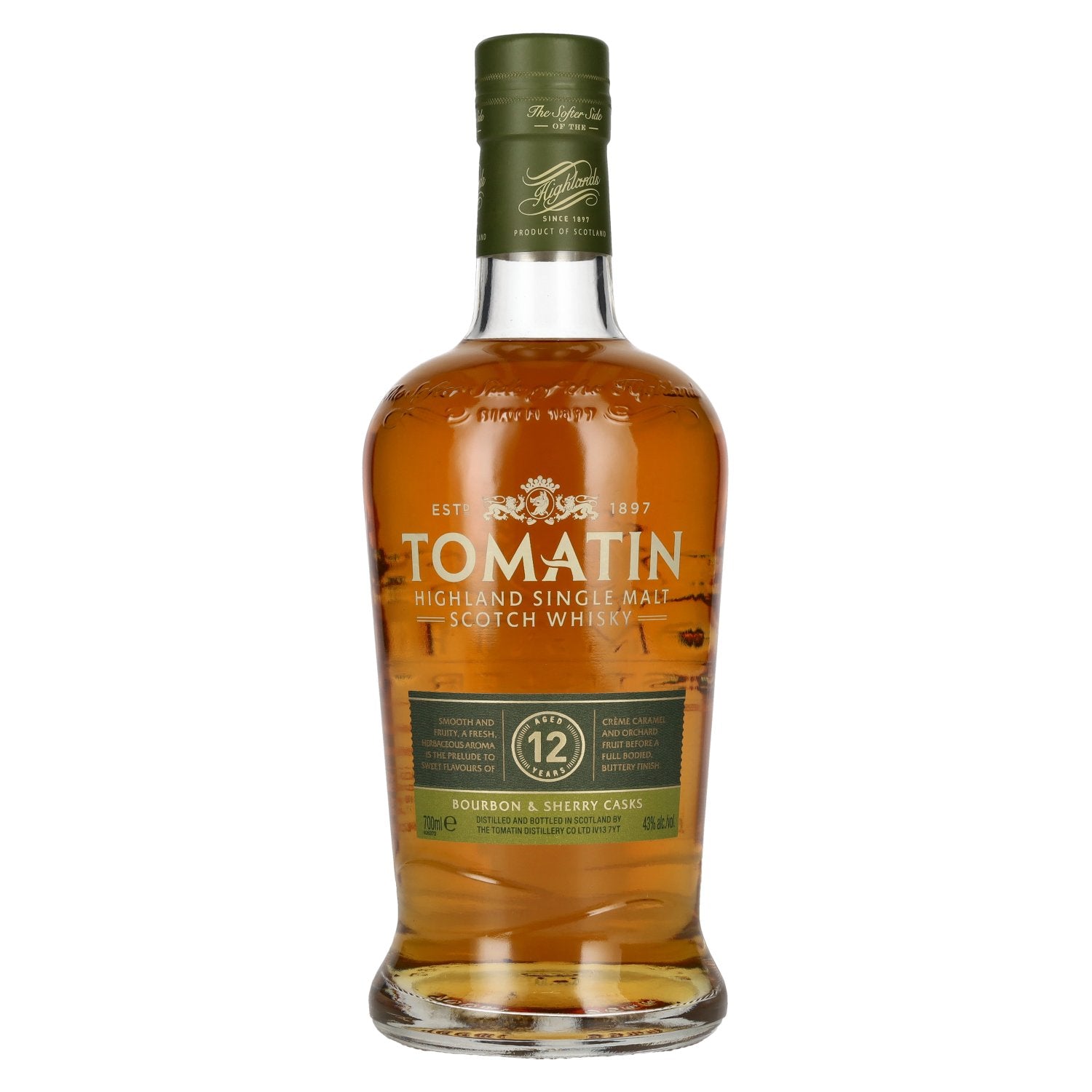 Tomatin 12 Years Old BOURBON & SHERRY CASKS 43% Vol. 0,7l
