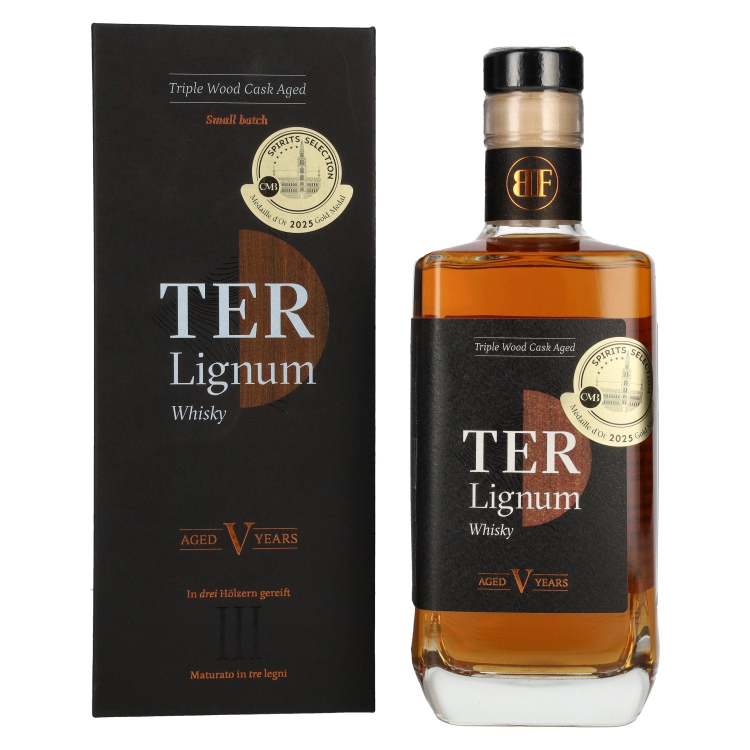 Roner TER Lignum Whisky 40% Vol. 0,7l in Giftbox