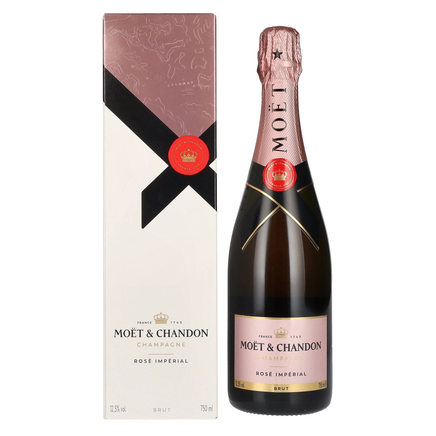 Moet & Chandon Champagne ROSE IMPERIAL Brut 12,5% Vol. 0,75l in Giftbox