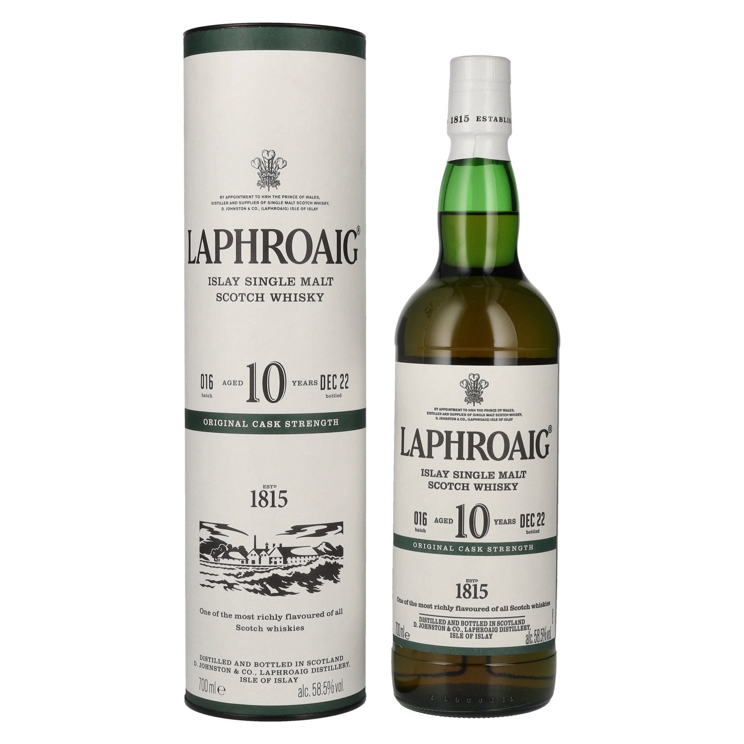 Laphroaig 10 Years Old Original Cask Strength Batch 16 58,5% Vol. 0,7l in Giftbox