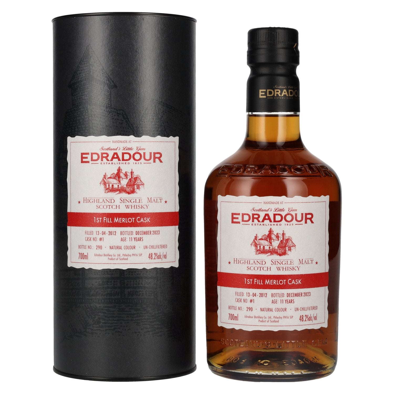 Edradour 11 Years Old ST. MICHAEL-EPPAN Merlot Cask #1 2012 48,2% Vol. 0,7l in Giftbox