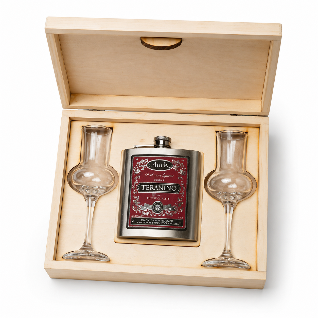 Aura Teranino Flask Gift Box