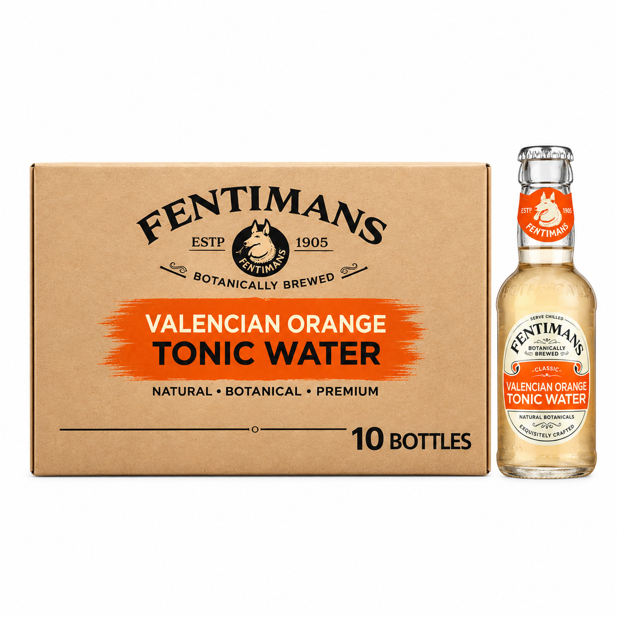 Fentimans VALENCIAN ORANGE Tonic Water 0,2l pack of 10 bottles