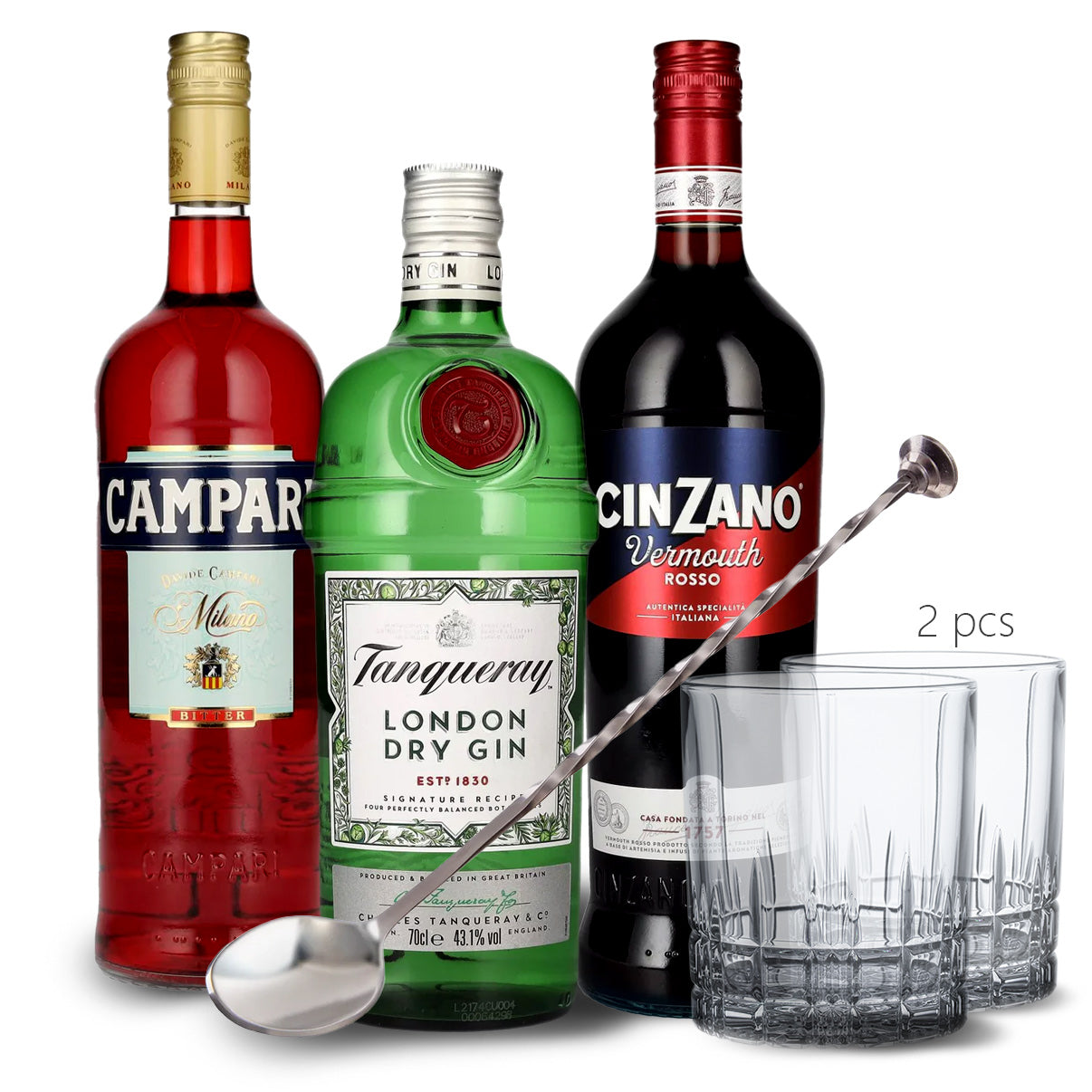 Negroni Master Set [with glasses, 2 pcs]