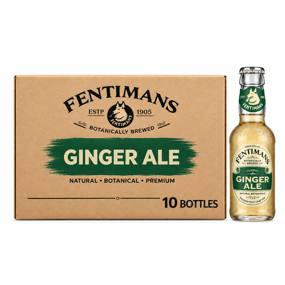 Non alcoholic beer Fentimans GINGER ALE 0,2l pack of 10 bottles