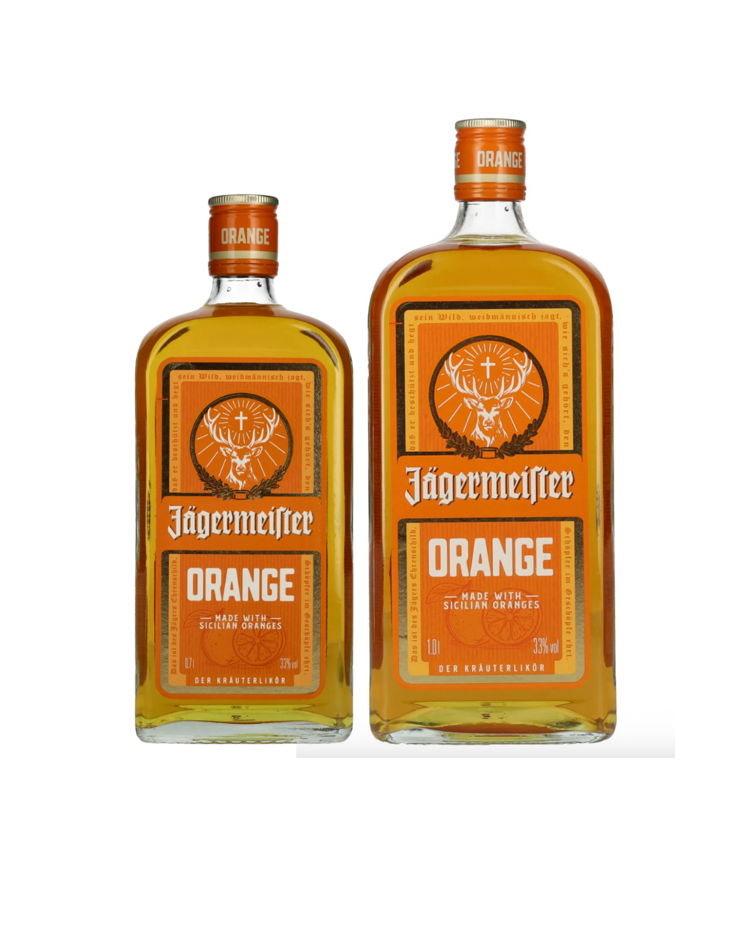 Set of 2-bottle Jaegermeister Orange 33% (700 ml + 1000 ml)