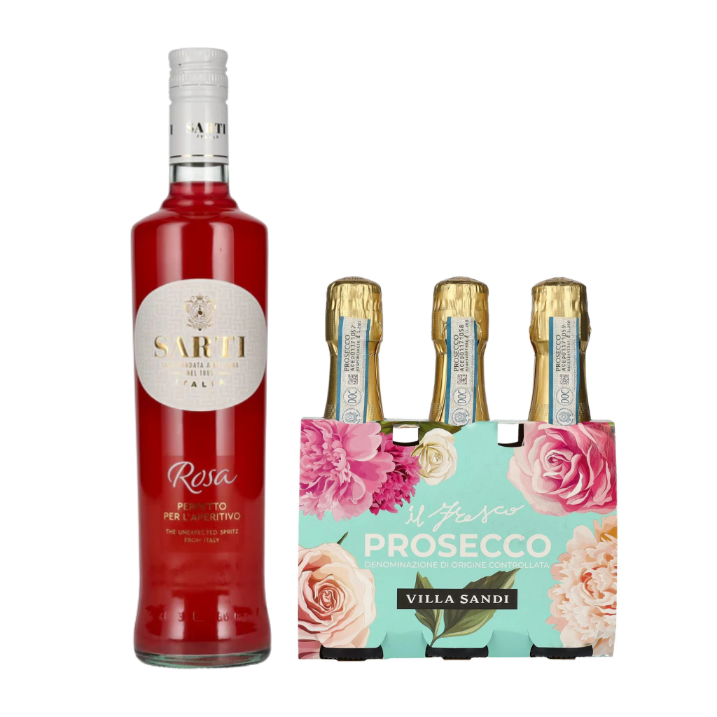 Sarti Rosa 14% 0.7l & Villa Sandi Il Fresco Prosecco Brut Set