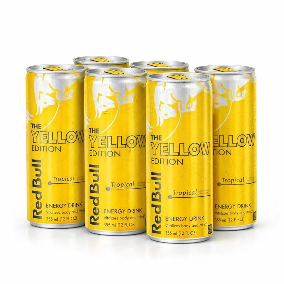 Red Bull Yellow Edition Energy Drink Tropical 0.25l (pack of 6)