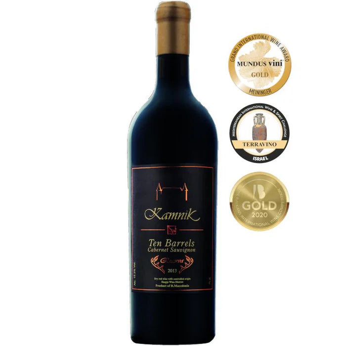 Red wine Ten Barrels Cabernet Sauvignon Reserva 15% 0,75L - Kamnik