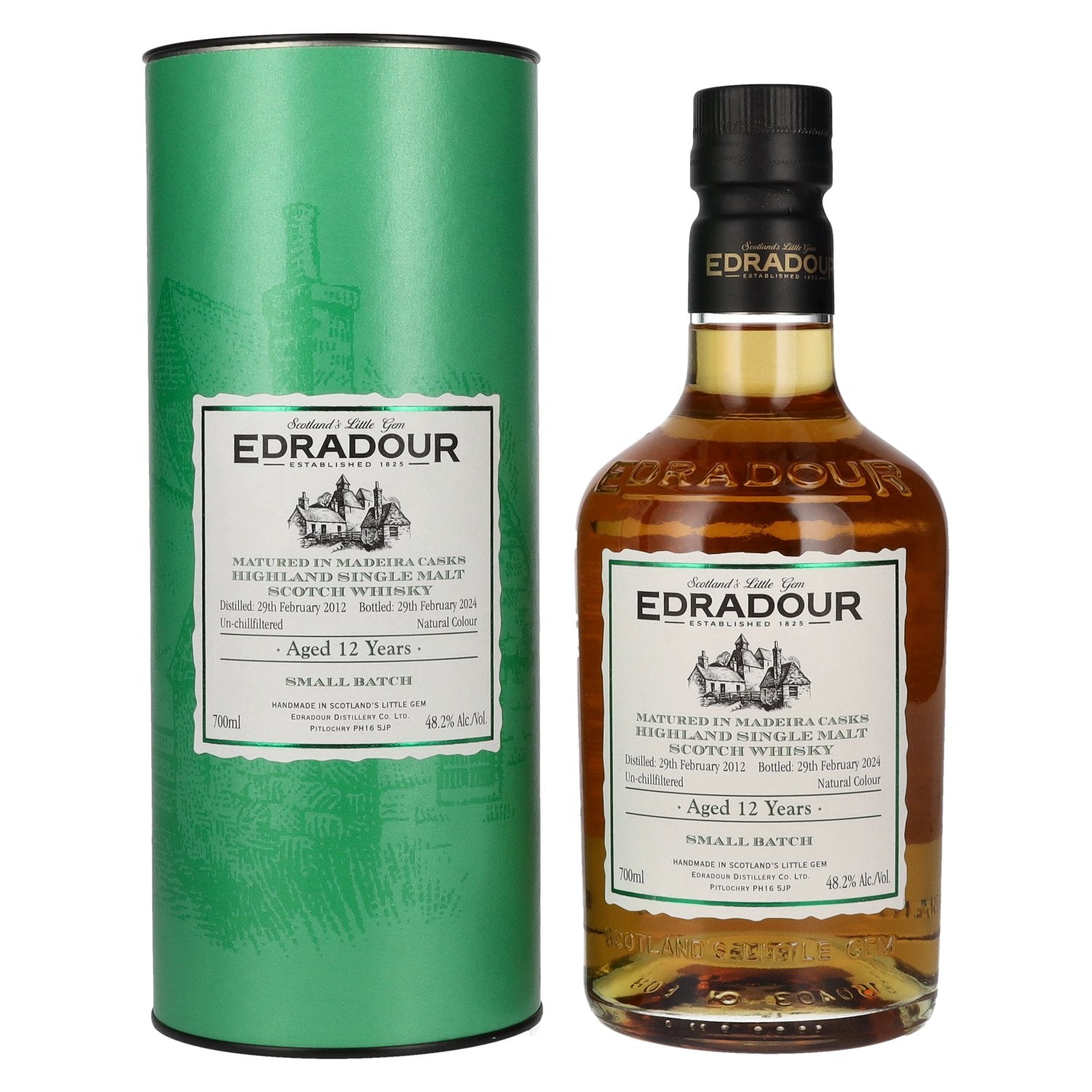 Edradour12 Years Old Madeira Casks Highland Single Malt 2012 48,2% Vol. 0,7l in Giftbox