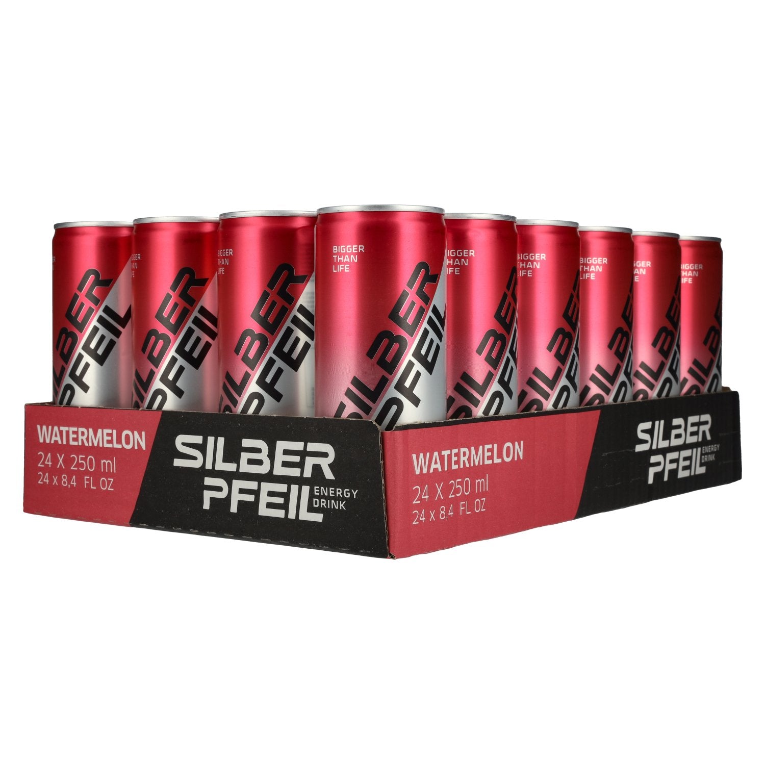 SILBERPFEIL Energy Drink WATERMELON 24x0,25l Dosen