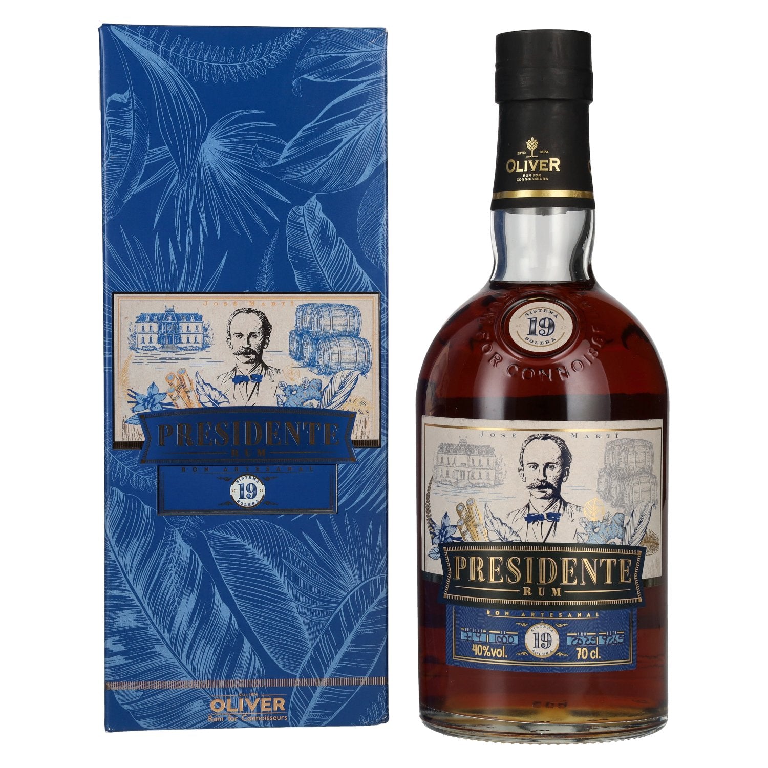 Presidente Marti 19 Sistema Solera 40% Vol. 0,7l in Giftbox