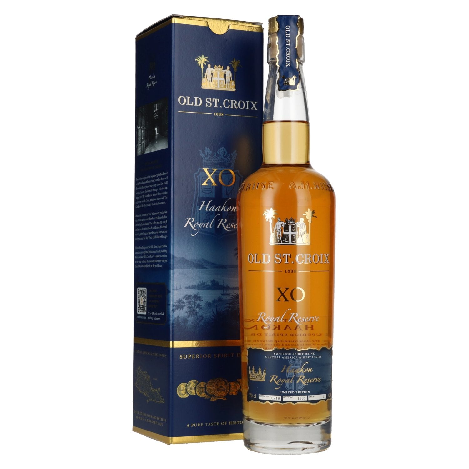Old St. Croix X.O. HAAKON ROYAL RESERVE Superior Spirit Drink 42% Vol. 0,7l in Giftbox