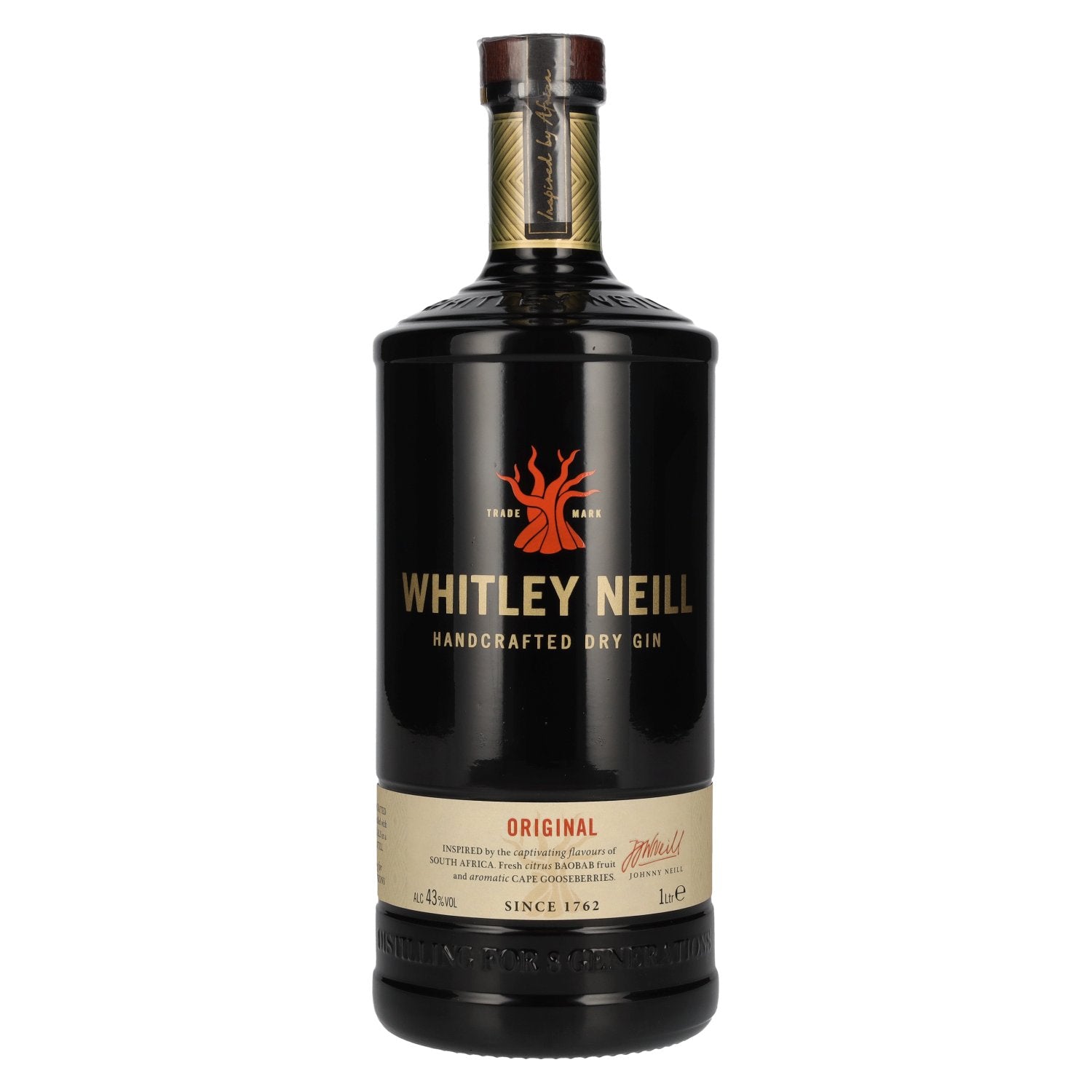 Whitley Neill ORIGINAL Handcrafted Dry Gin 43% Vol. 1l