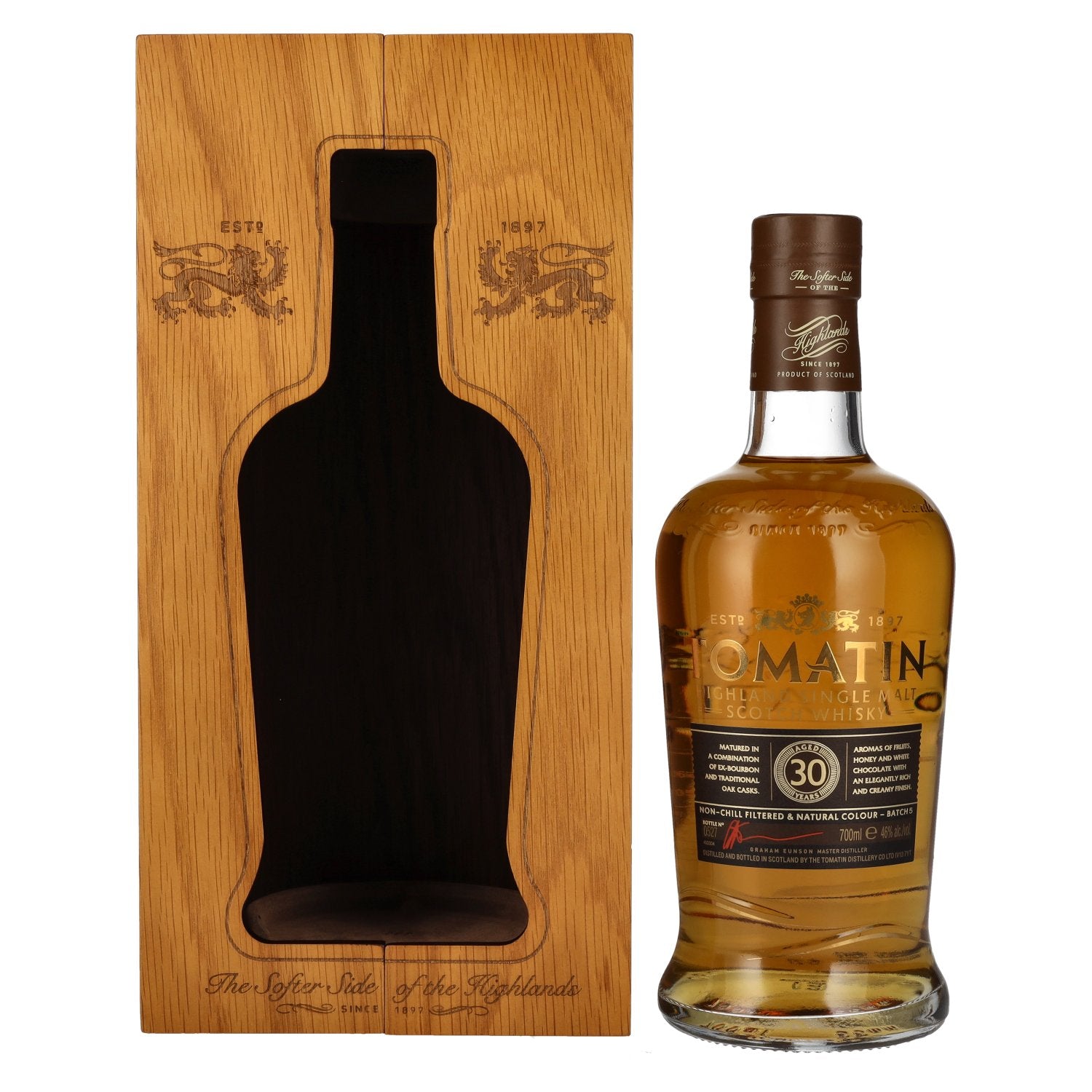 Tomatin 30 Years Old Highland Single Malt Scotch Whisky 46% Vol. 0,7l in Holzkiste