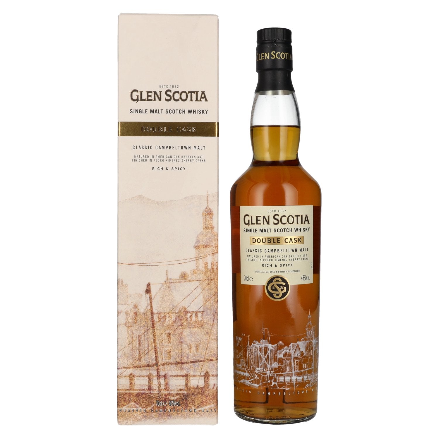 Glen Scotia DOUBLE CASK Single Malt Scotch Whisky 46% Vol. 0,7l in Giftbox