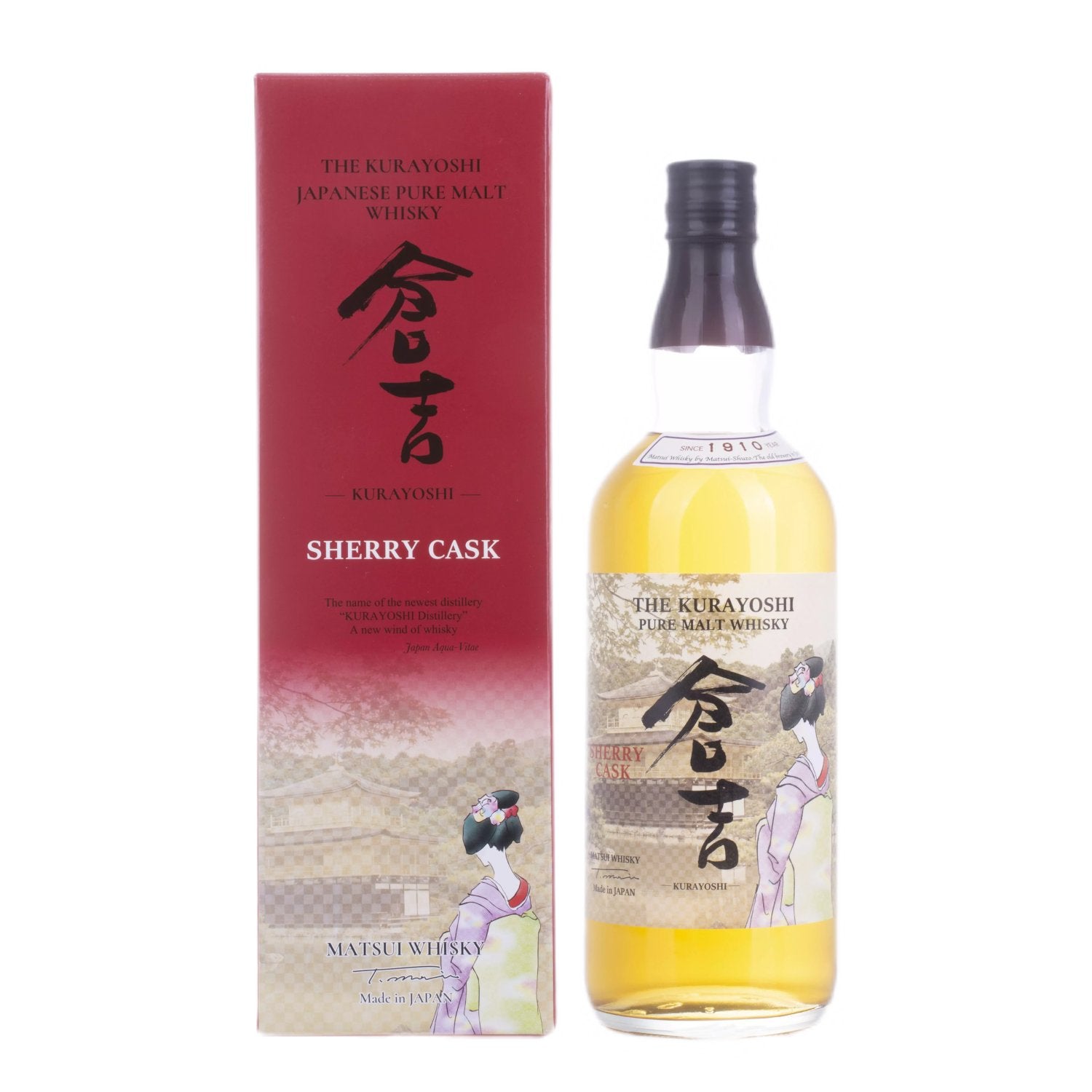 Matsui Whisky THE KURAYOSHI Pure Malt Whisky SHERRY CASK 43% Vol. 0,7l in Giftbox