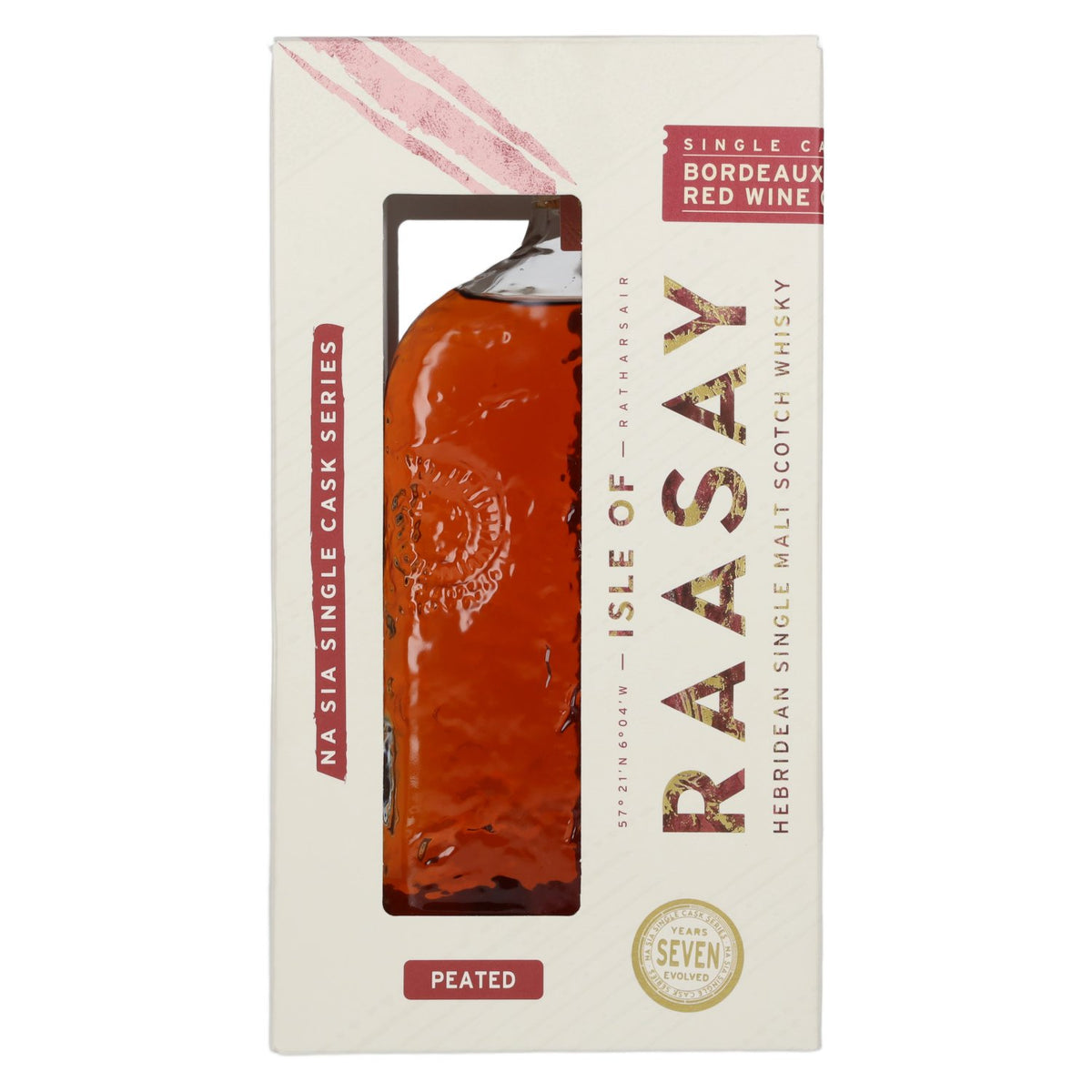 Isle of RAASAY Na Sia Single Cask Series Bordeaux Red Wine Peated Single Malt 60% Vol. 0,7l in Giftbox