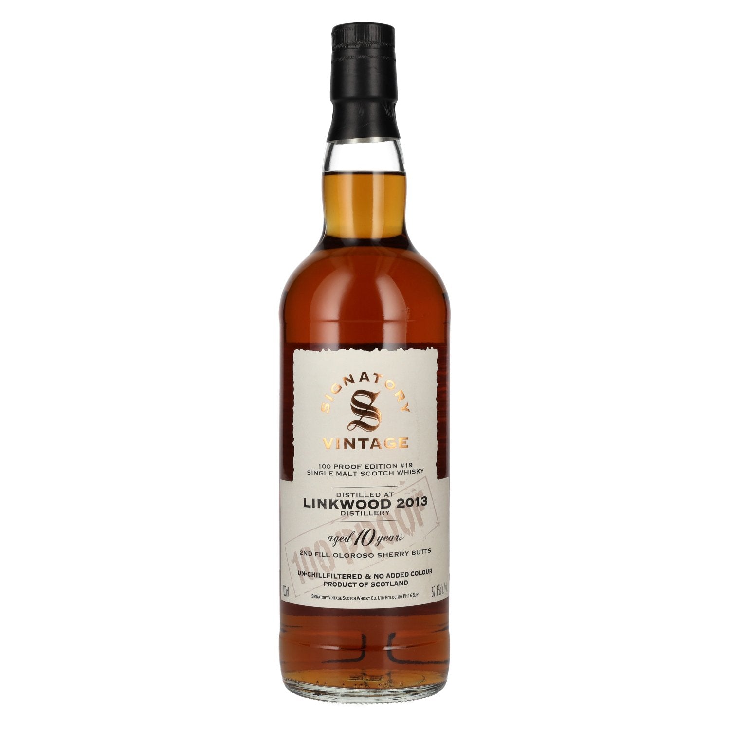 Signatory Vintage 100 Proof Edition LINKWOOD 10 Years Old Single Malt #19 2013 57,1% Vol. 0,7l