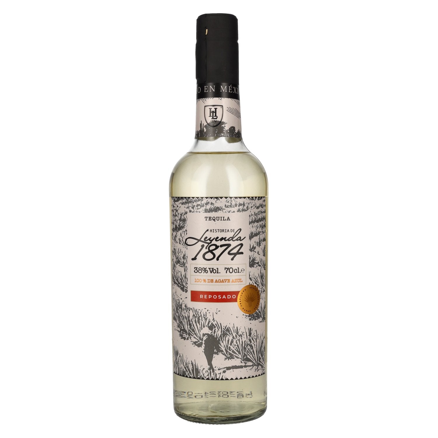 Historia de Leyenda 1874 Reposado 100% de Agave Azul 38% Vol. 0,7l