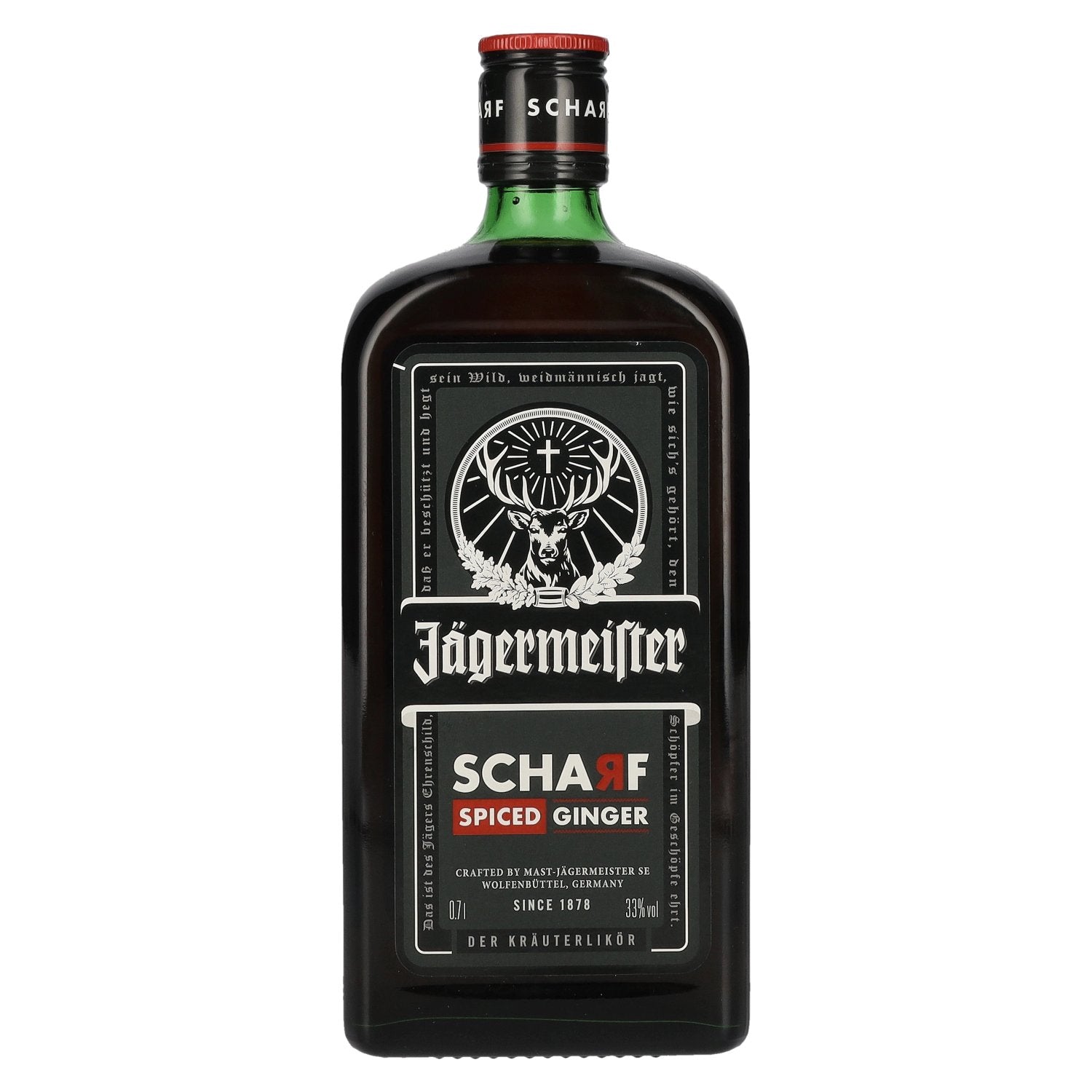 Jaegermeister SCHARF SPICED Ginger Kraeuterlikoer 33% Vol. 0,7l