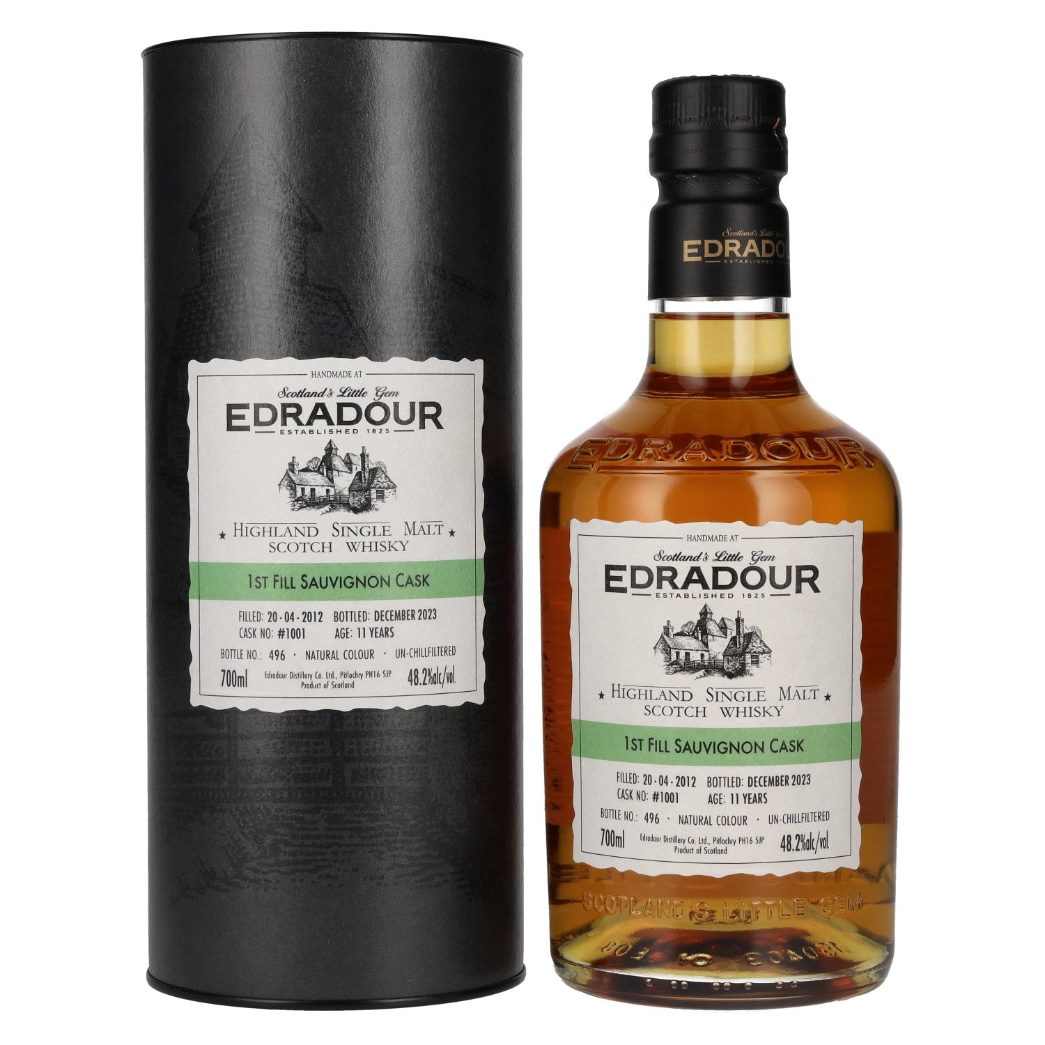 Edradour 11 Years Old ST. MICHAEL-EPPAN Sauvignon Cask #1001 2012 48,2% Vol. 0,7l in Giftbox