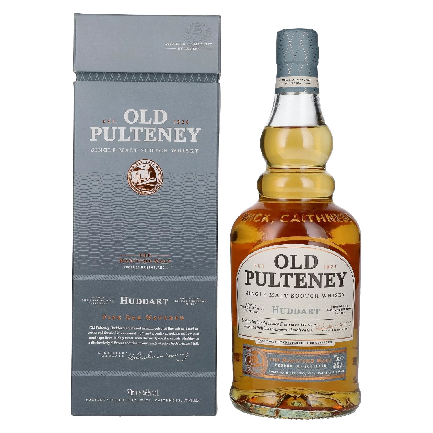 Old Pulteney HUDDART Single Malt Scotch Whisky 46% Vol. 0,7l in Giftbox