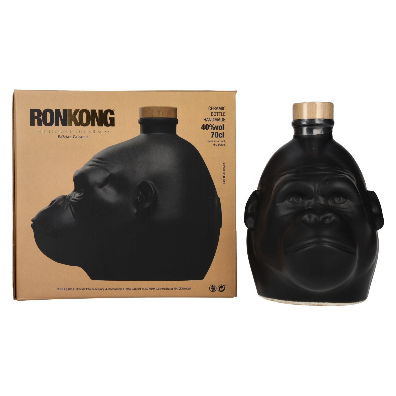 Kong 12 Years Old Rainforest Spiced Rum 40% Vol. 0,7l in Giftbox