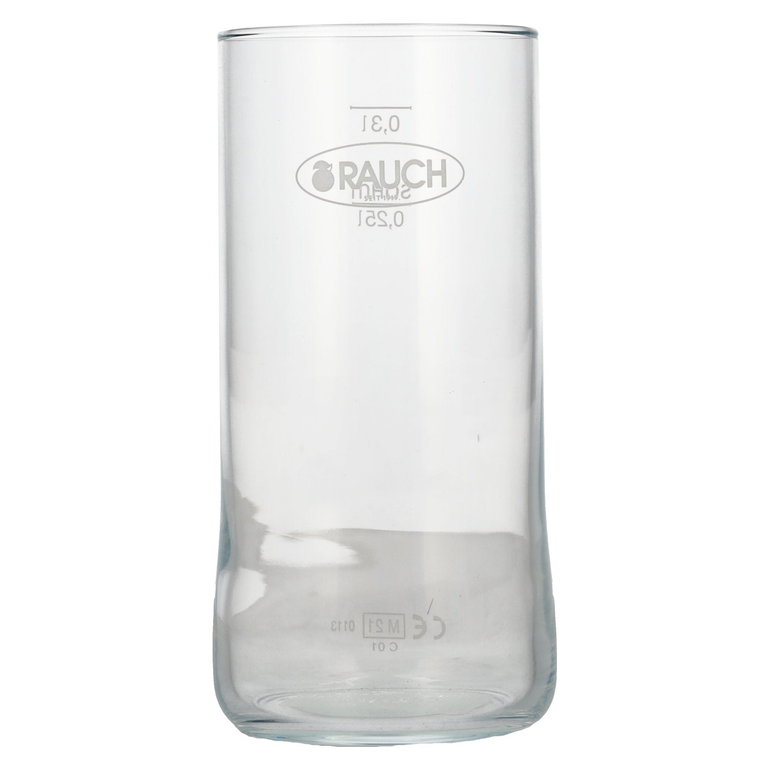 Rauch Fruchtsaft glass with calibration