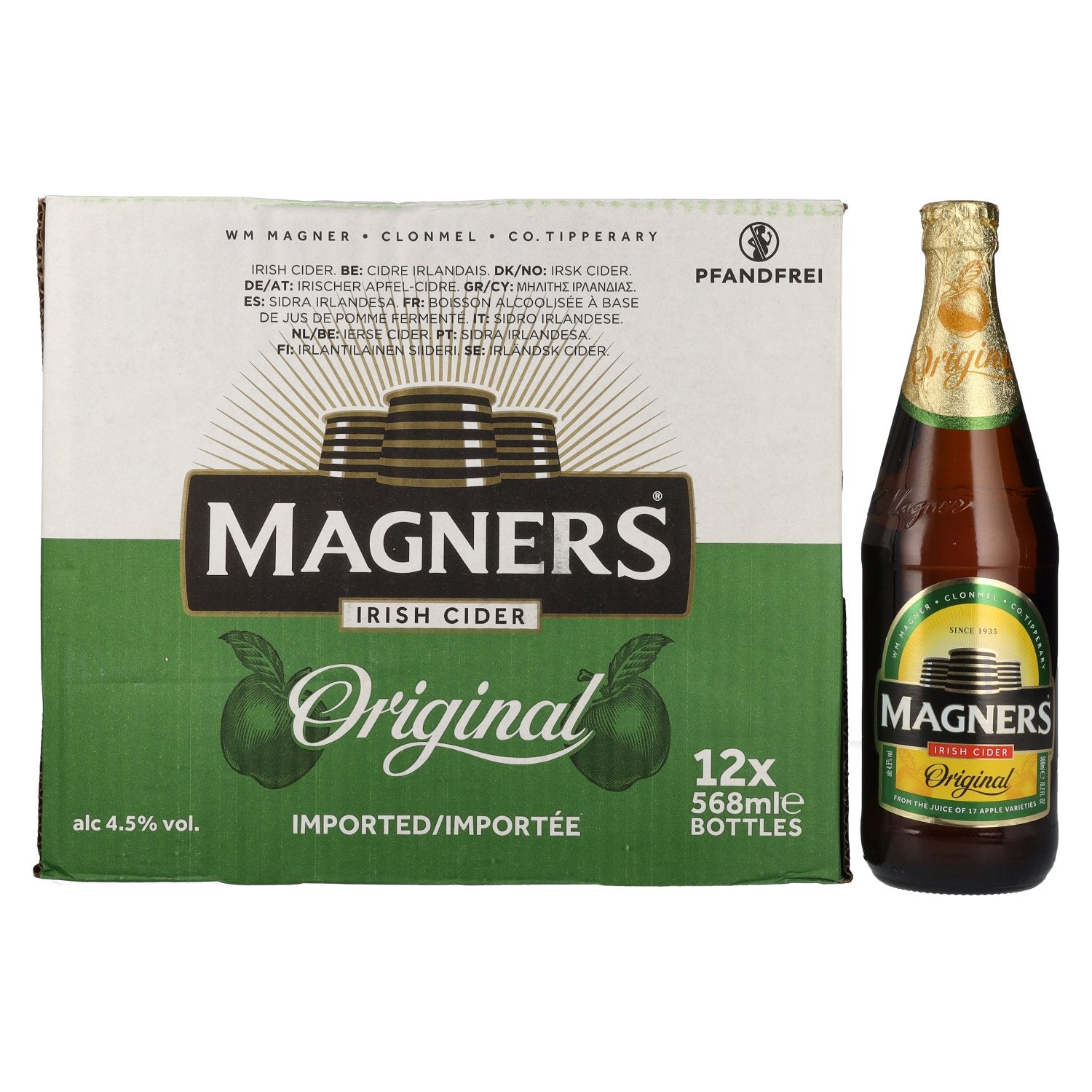 Magners Irish Cider ORIGINAL 4,5% Vol. 12x0,568l