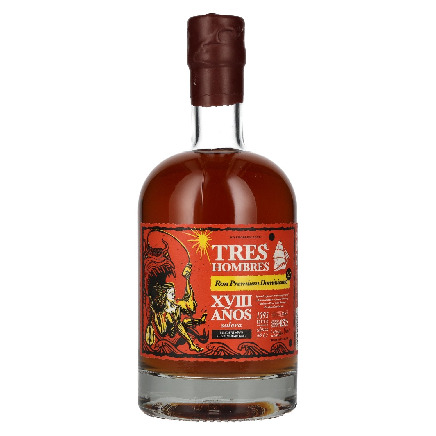 Tres Hombres Republica Dominicana 18 Anos Solera Edition 67 2023 43% Vol. 0,5l