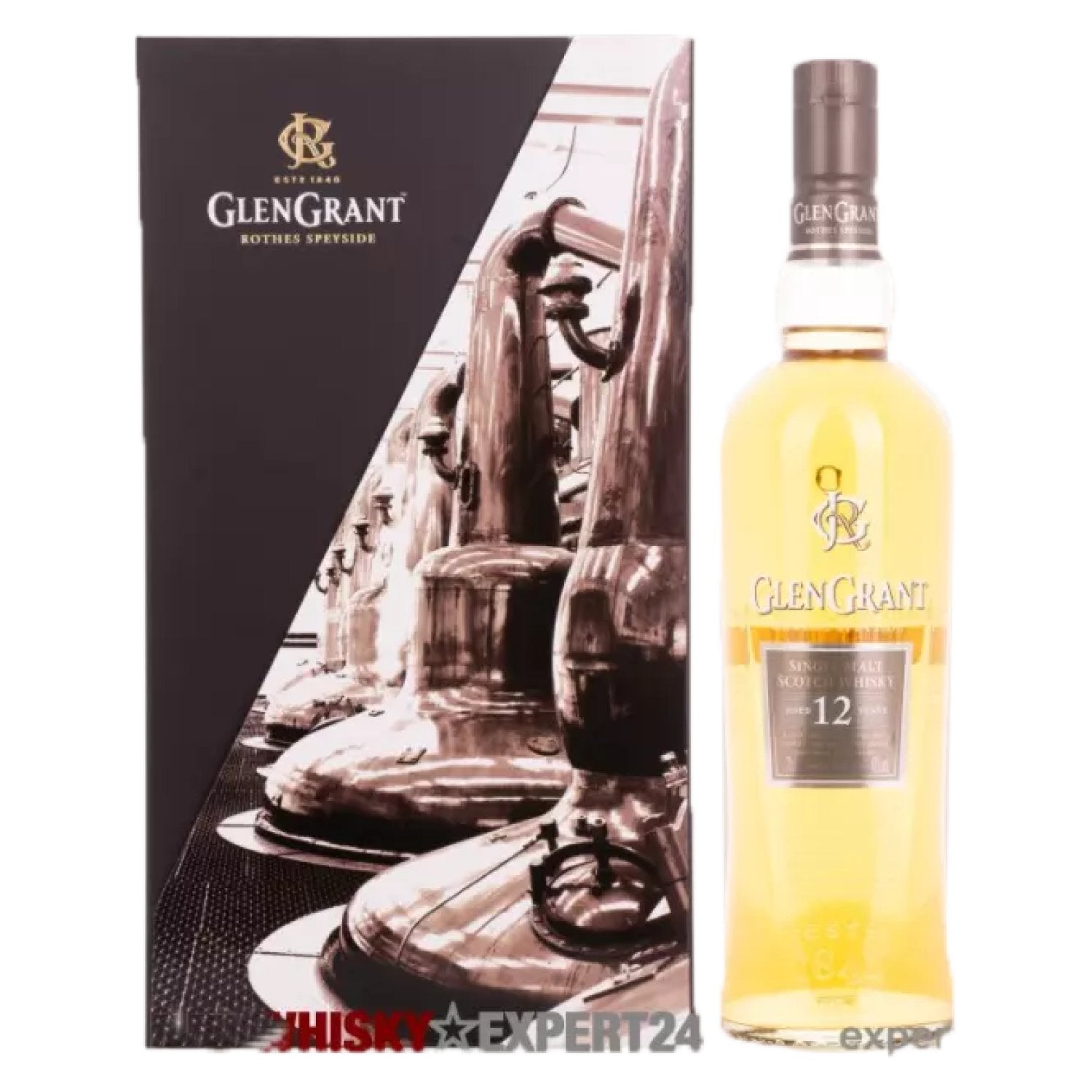Glen Grant 12 Years Old Single Malt 43% Vol. 0,7l in Giftbox with glass