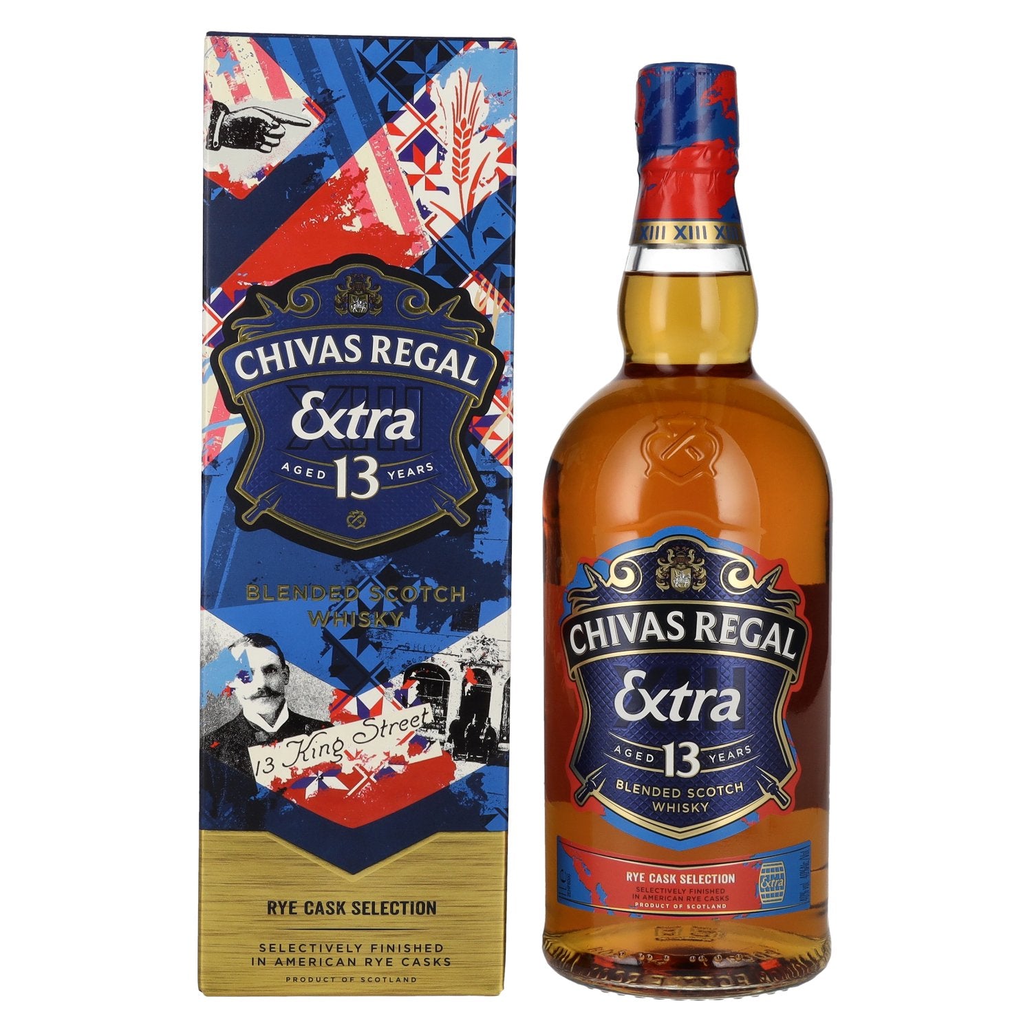 Chivas Regal EXTRA 13 Years Old AMERICAN RYE CASKS Finish 40% Vol. 1l in Giftbox