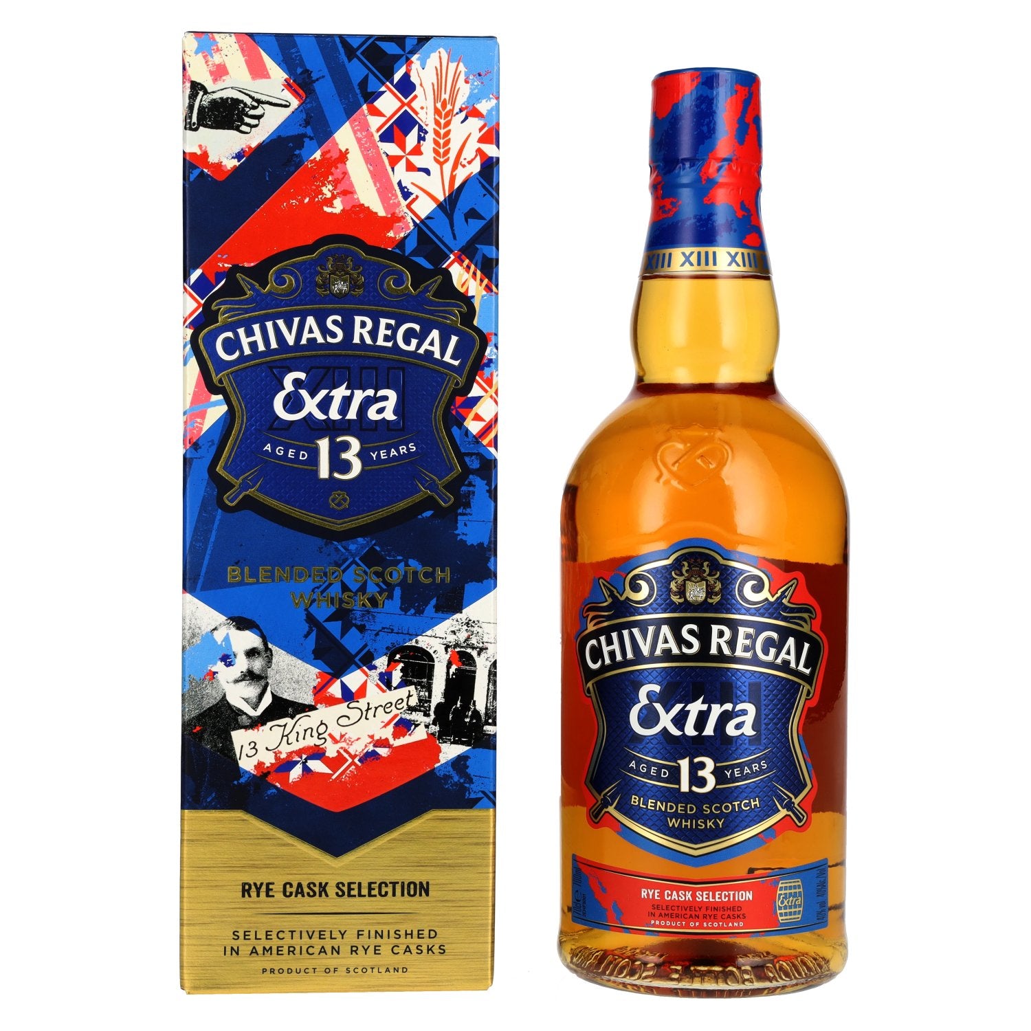Chivas Regal EXTRA 13 Years Old AMERICAN RYE CASKS Finish 40% Vol. 0,7l in Giftbox