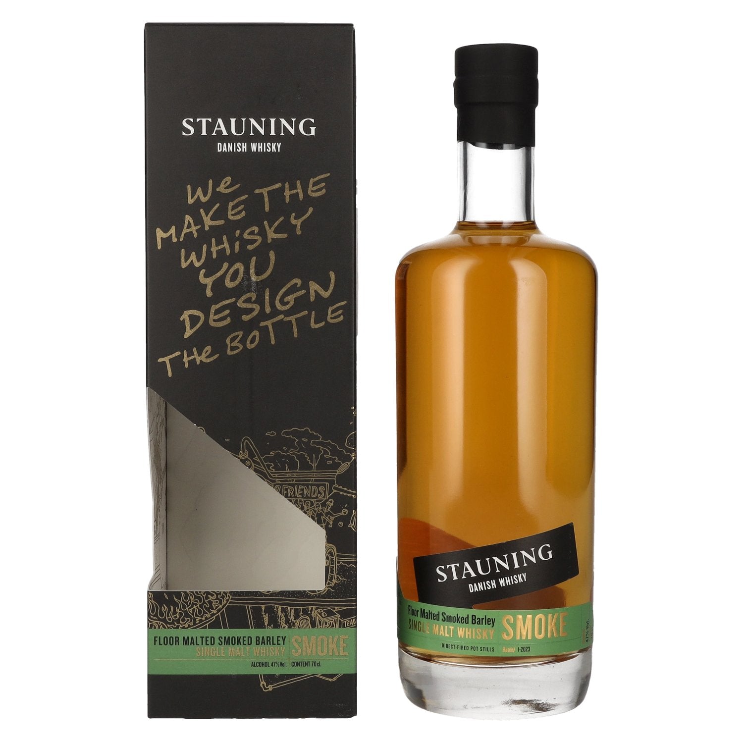 Stauning SMOKE Danish Single Malt Whisky Batch 1 - 2023 47% Vol. 0,7l in Giftbox