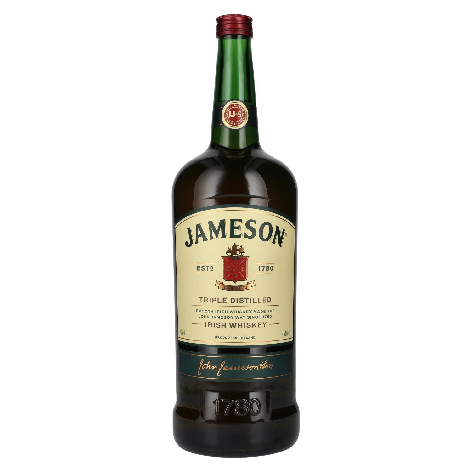 Jameson Triple Distilled Irish Whiskey 40% Vol. 4,5l