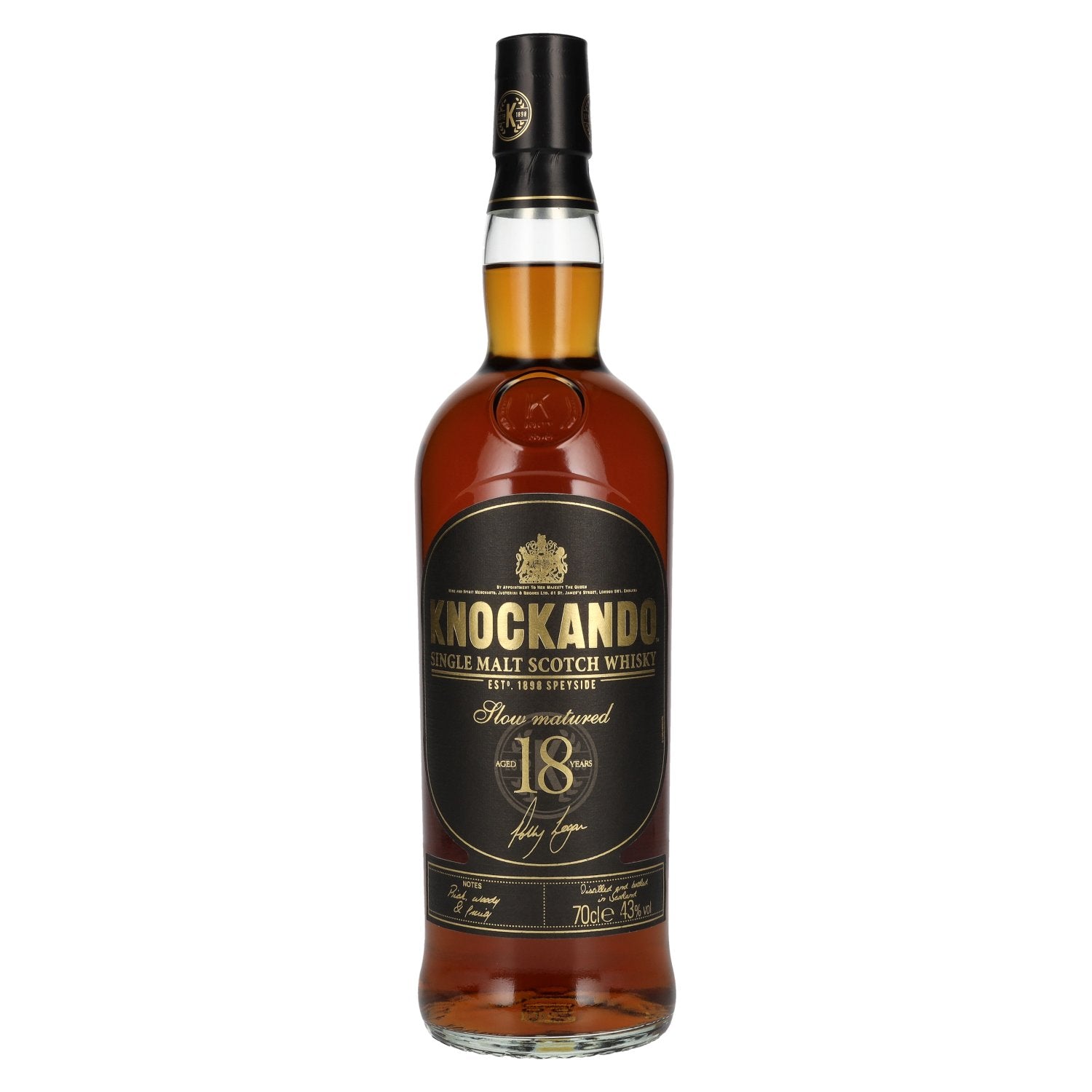 Knockando 18 Years Old Slow Matured Single Malt Scotch Whisky 43% Vol. 0,7l