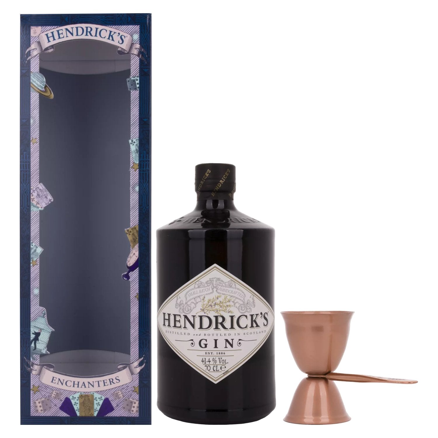 Hendrick's Gin 41,4% Vol. 0,7l in Giftbox with Messbecher